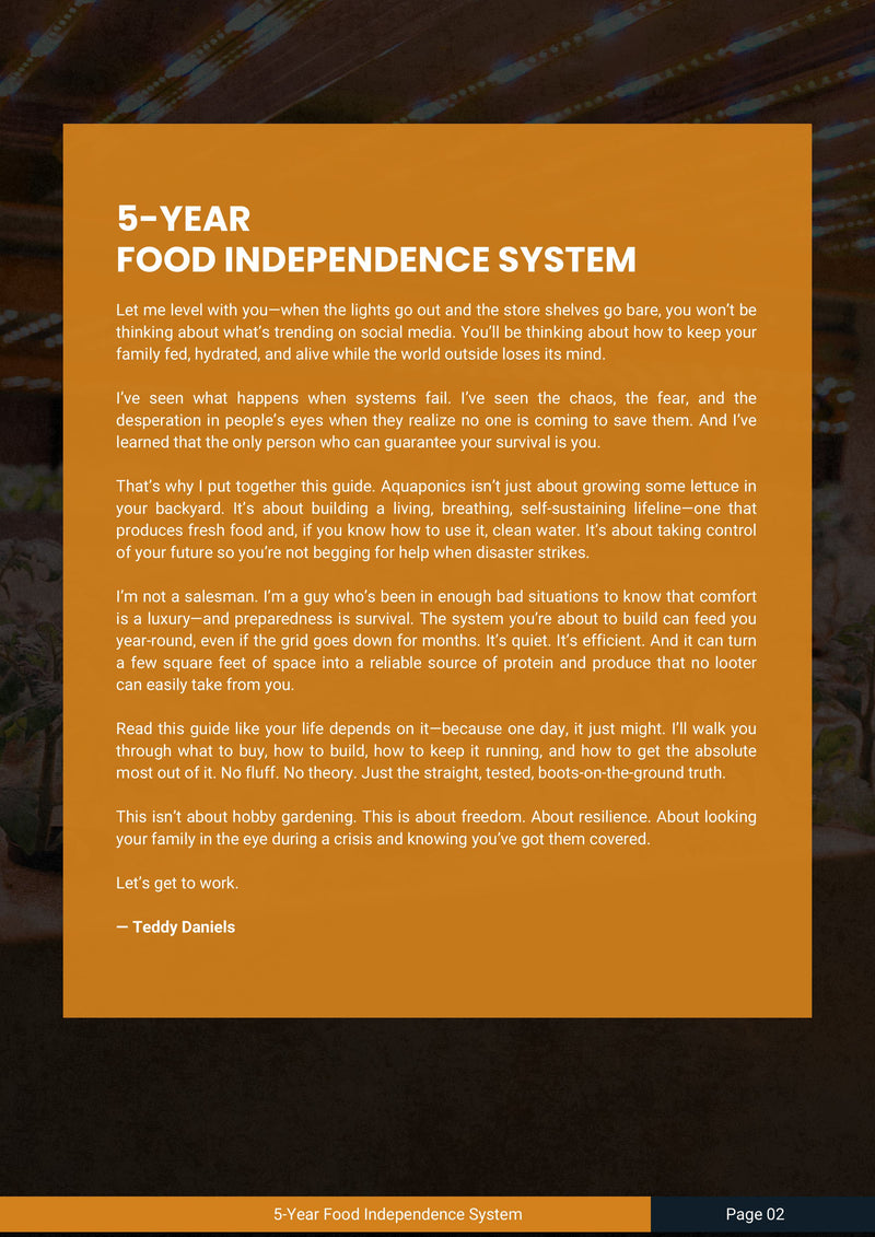 5 Year Food Independence System